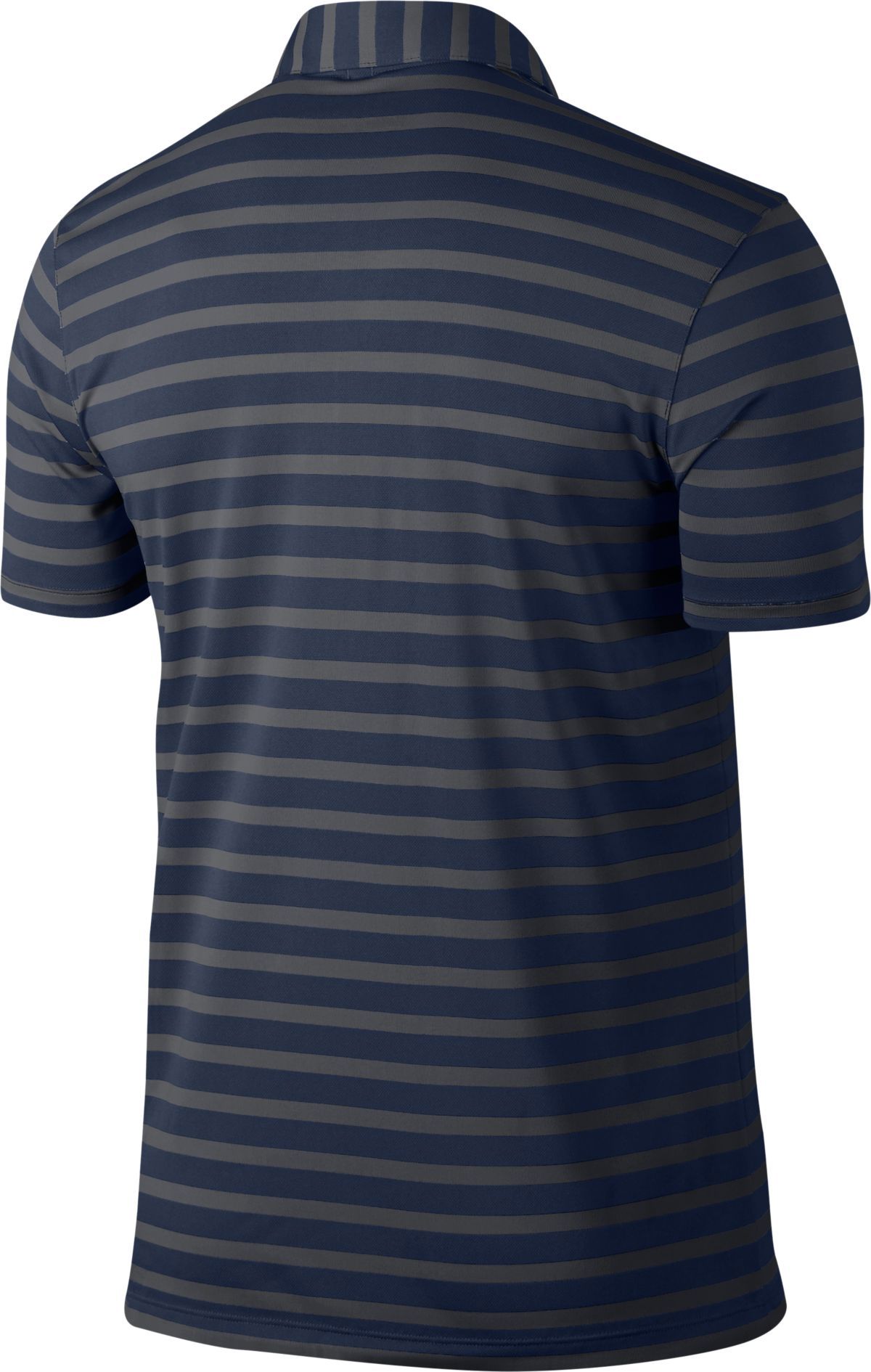 R)Nike Golf DRI-FIT Victory Stripe Polo Shirt 891853 Blue/Navy