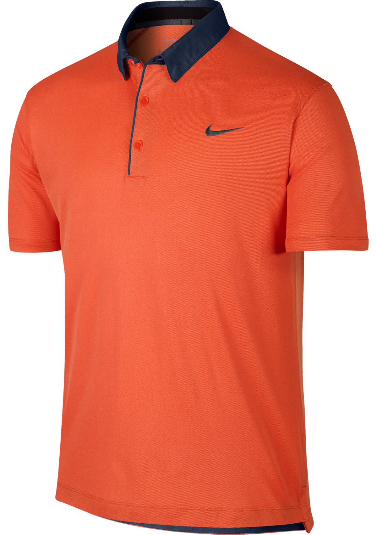 nike orange golf polo