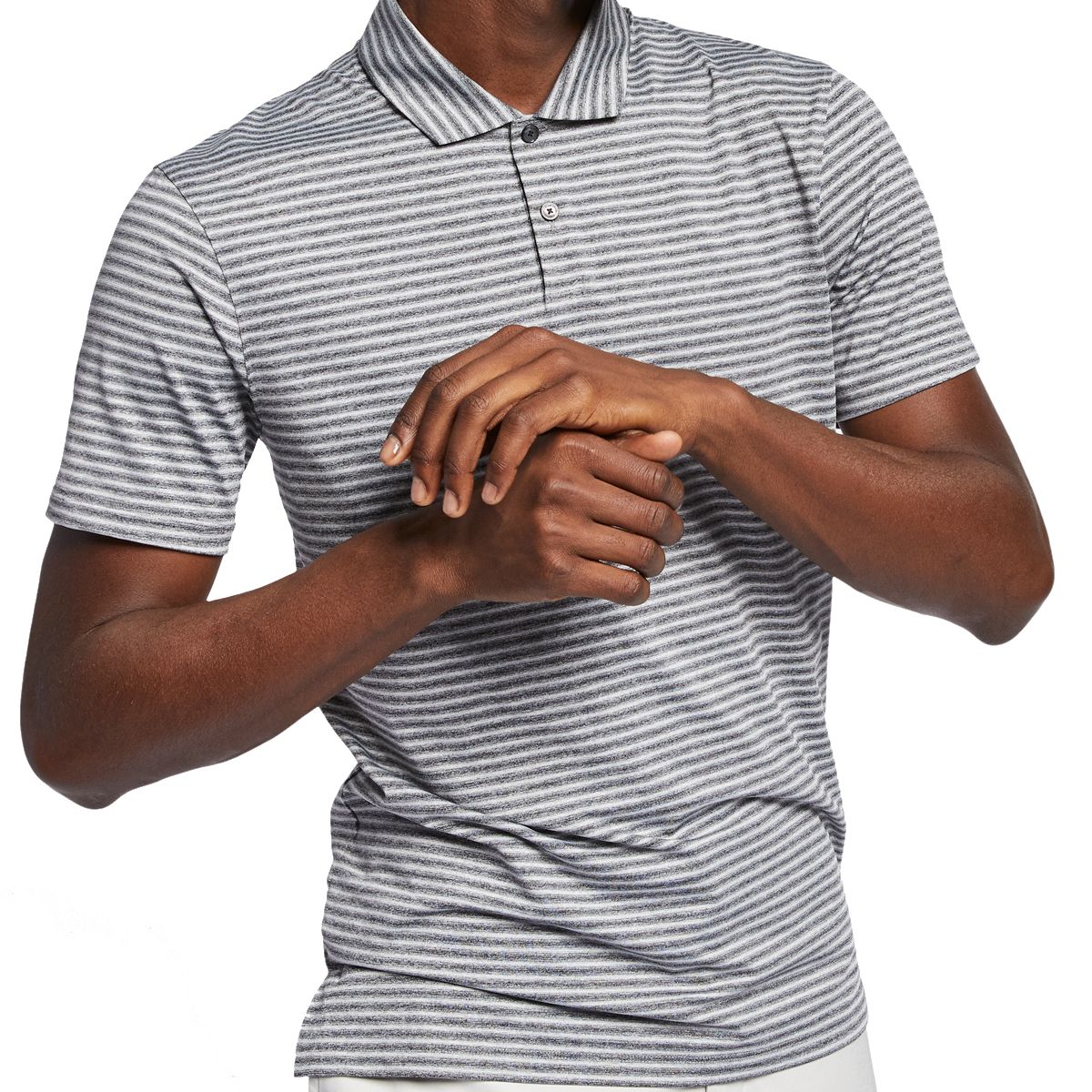 nike men's tiger woods dry stripe golf polo