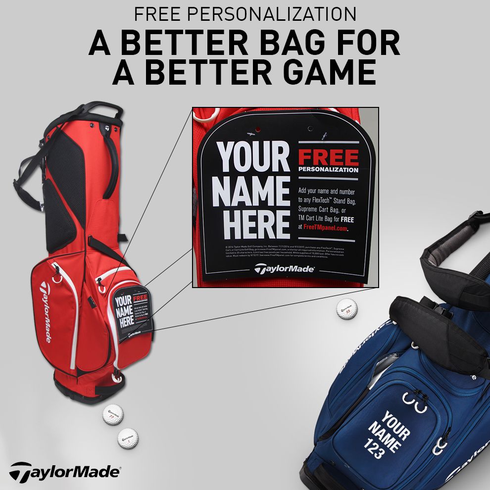 TaylorMade Free Personalization