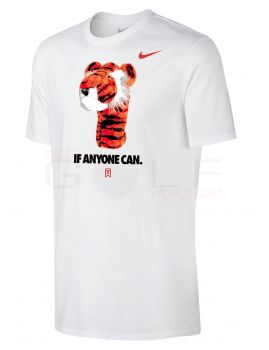 Nike TW Tiger Woods Graphic Frank Tee Shirt "If Anyone Can"