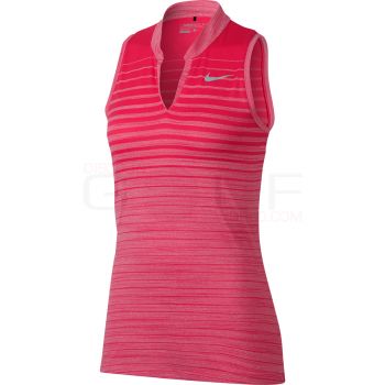 Nike Women's Sleeveless Zonal Cooling Print Polo 855275