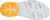 White/Laser Orange : Sole View