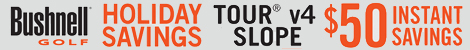 Save $50 : Bushnell Tour v4 Slope Rangefinder