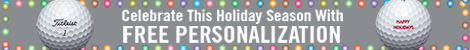 Titleist Holiday Free Personalization 2017